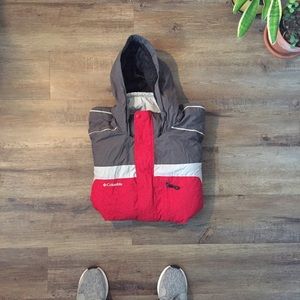Columbia Winter Jacket | Red & Gray | Size M |